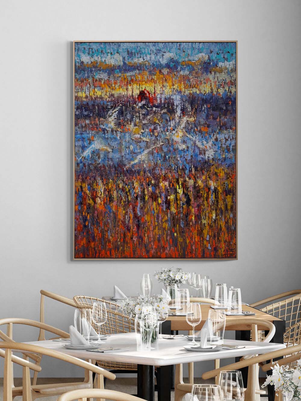 Kızıl Kubbenin Yankısı Yağlı Boya Tablosu Simurg Sanatevi