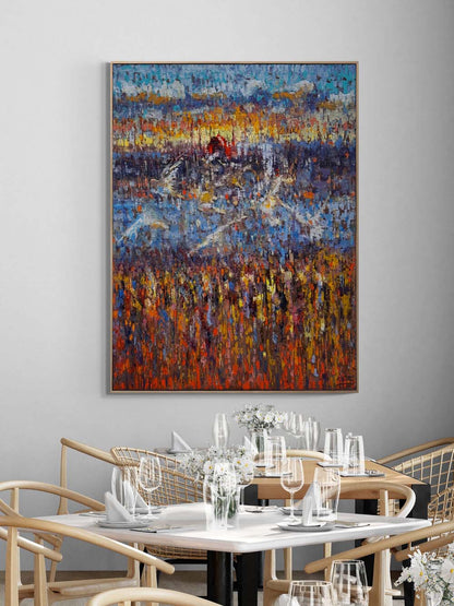 Kızıl Kubbenin Yankısı Yağlı Boya Tablosu Simurg Sanatevi