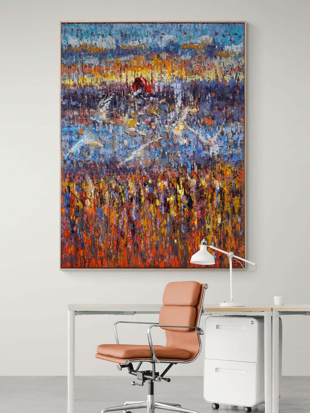 Kızıl Kubbenin Yankısı Yağlı Boya Tablosu Simurg Sanatevi