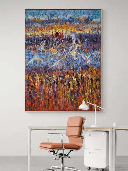 Kızıl Kubbenin Yankısı Yağlı Boya Tablosu Simurg Sanatevi