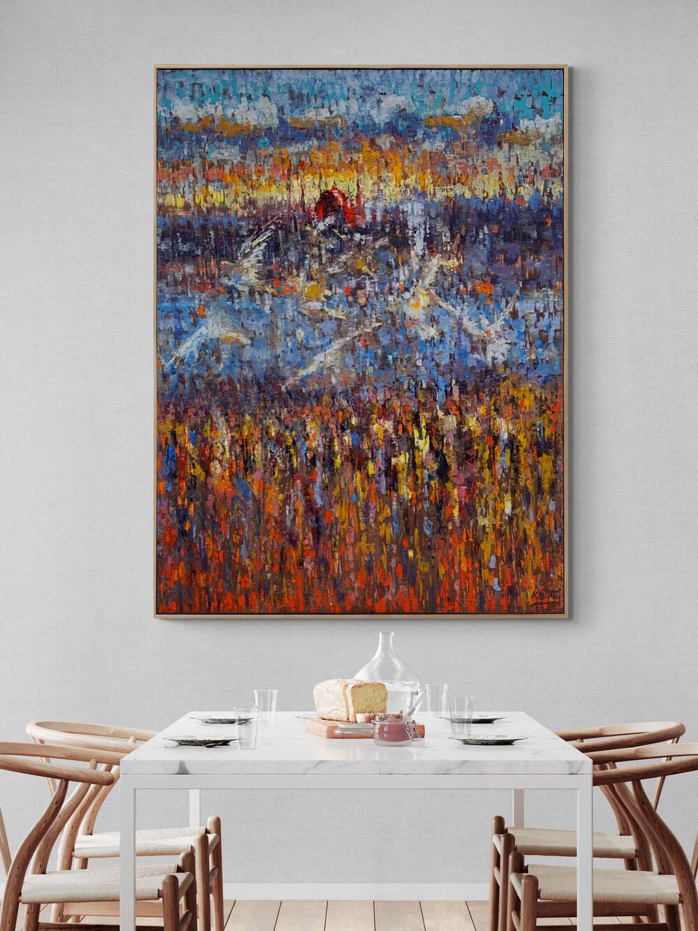 Kızıl Kubbenin Yankısı Yağlı Boya Tablosu Simurg Sanatevi