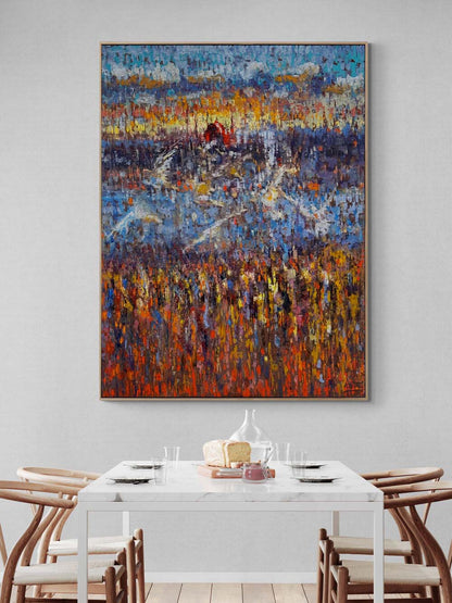 Kızıl Kubbenin Yankısı Yağlı Boya Tablosu Simurg Sanatevi