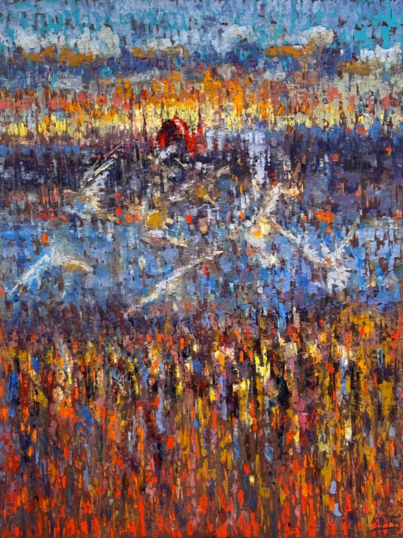 Kızıl Kubbenin Yankısı Yağlı Boya Tablosu Simurg Sanatevi