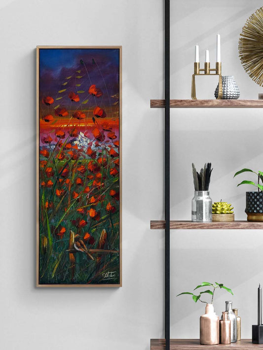 Şafak Vakti Gelincikler Yağlı Boya Tablosu Simurg Sanatevi