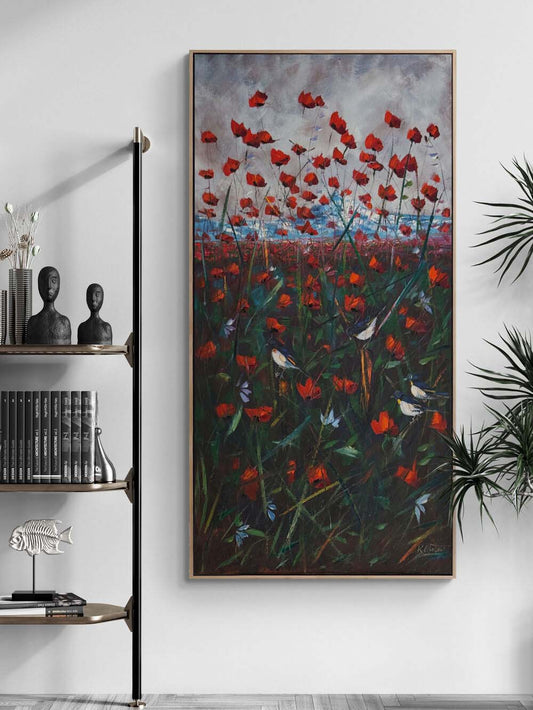 Yabani Bahçenin Bekçileri Yağlı Boya Tablosu Simurg Sanatevi