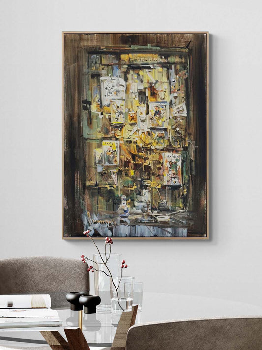 Yankıların Üstünde Yağlı Boya Tablosu Simurg Sanatevi