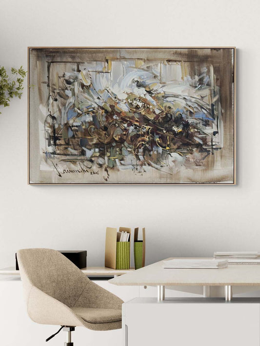 Zihinsel Spektrum Yağlı Boya Tablosu Simurg Sanatevi