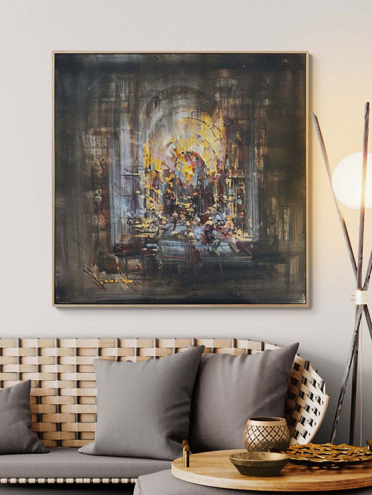 Zihinsel Sessizlik Yağlı Boya Tablosu Simurg Sanatevi