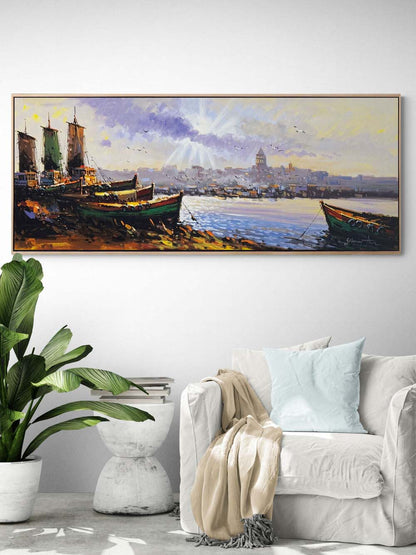 İstanbul'un Uyanışı Yağlı Boya Tablosu Simurg Sanatevi