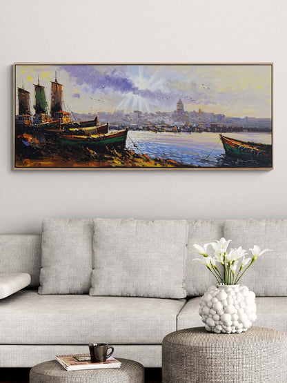 İstanbul'un Uyanışı Yağlı Boya Tablosu Simurg Sanatevi