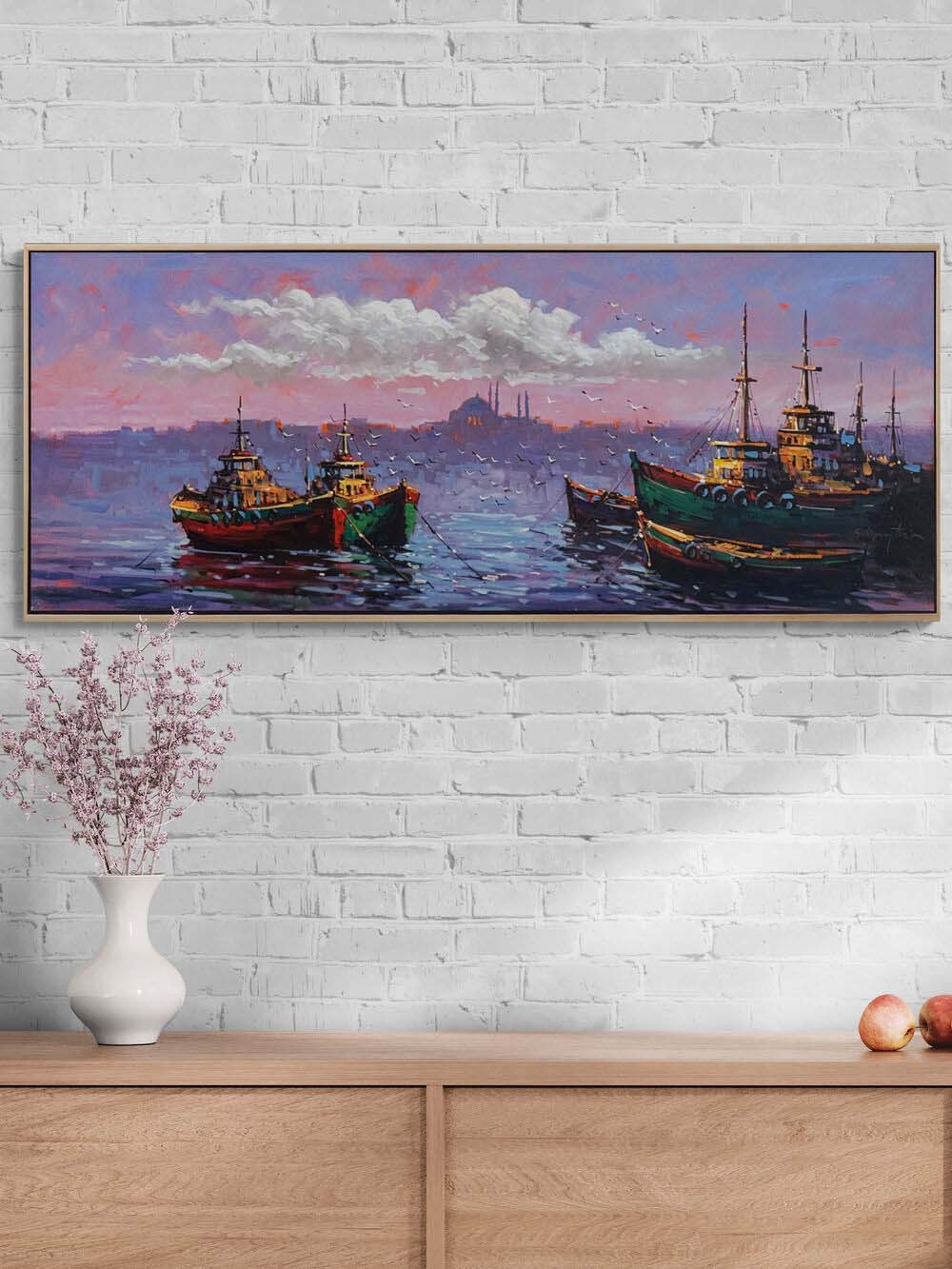 Sarayburnu’na Karşı Yağlı Boya Tablosu Simurg Sanatevi