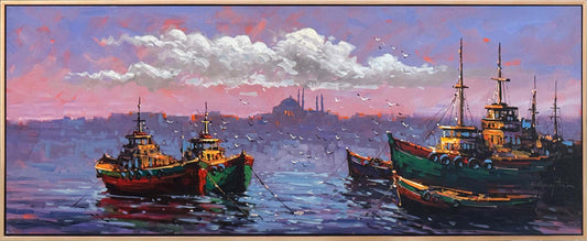 Sarayburnu’na Karşı Yağlı Boya Tablosu Simurg Sanatevi