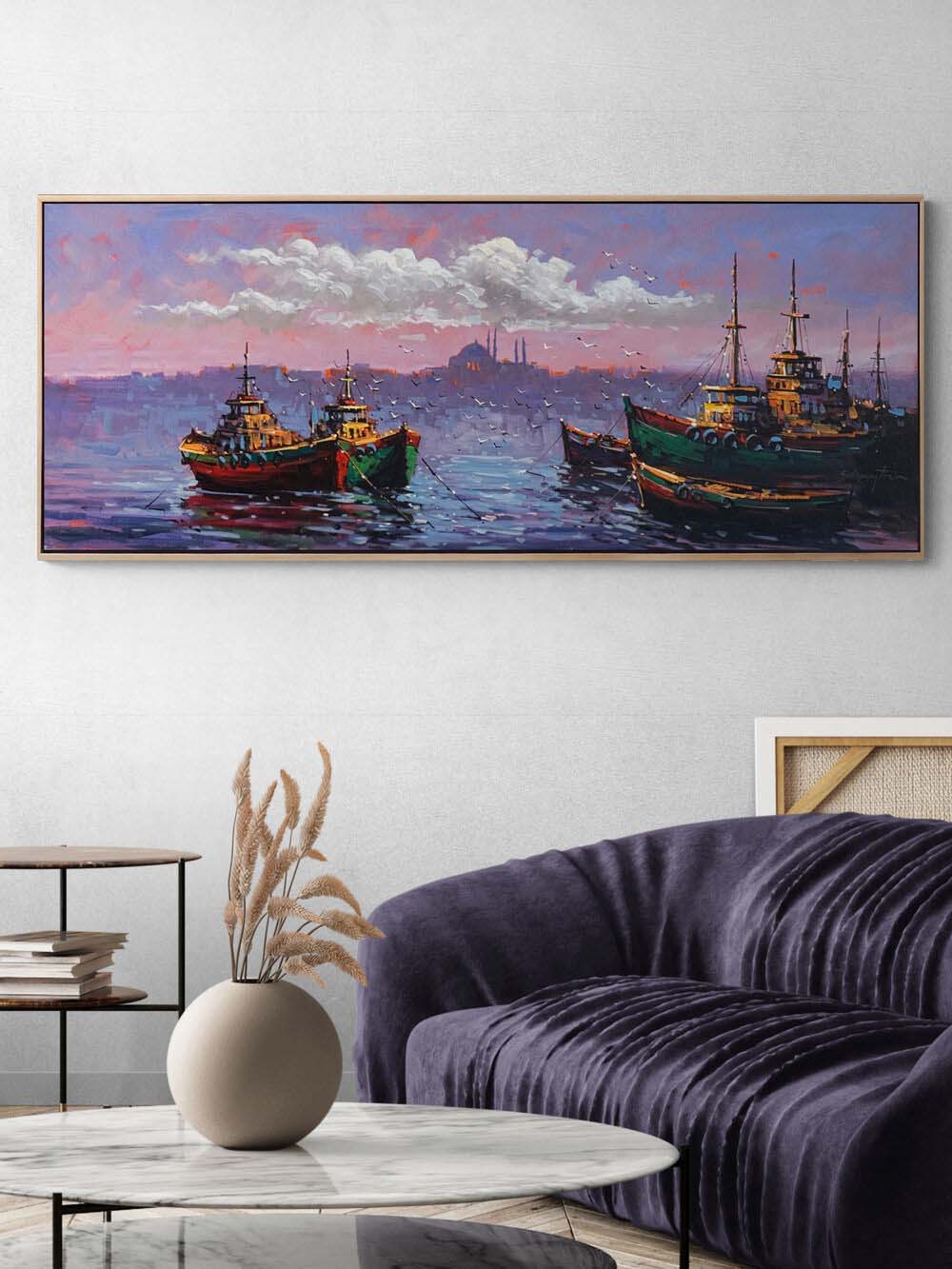 Sarayburnu’na Karşı Yağlı Boya Tablosu Simurg Sanatevi