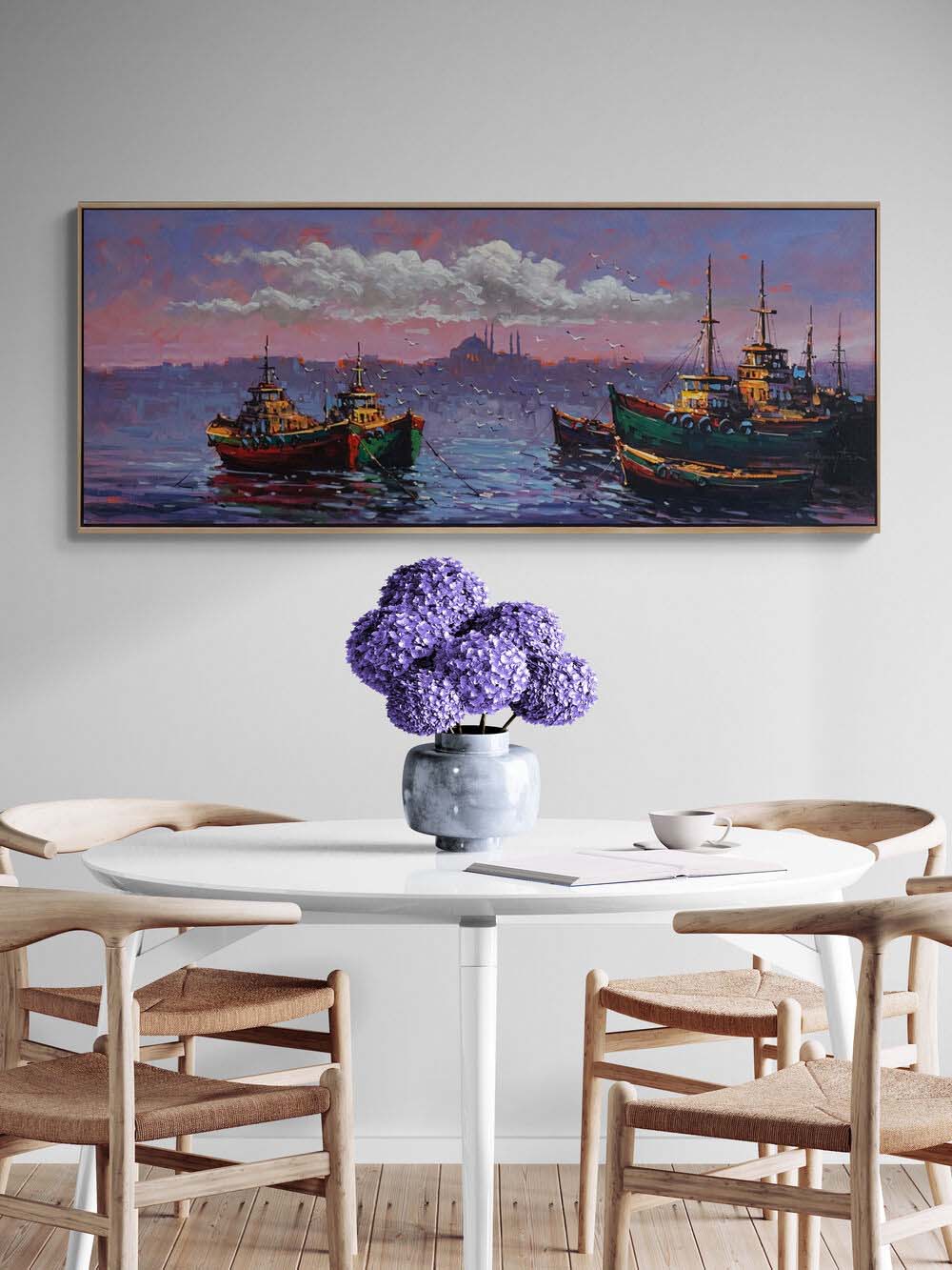 Sarayburnu’na Karşı Yağlı Boya Tablosu Simurg Sanatevi