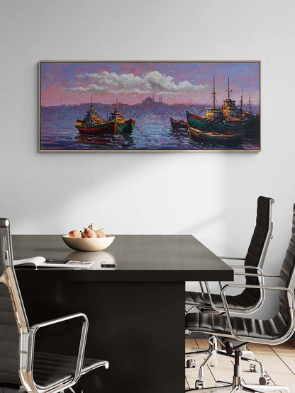 Sarayburnu’na Karşı Yağlı Boya Tablosu Simurg Sanatevi