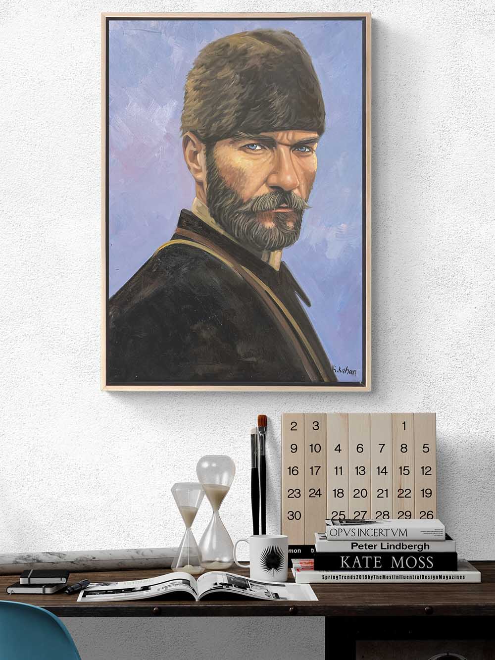 Mustafa Kemal'in İradesi Yağlı Boya Tablosu