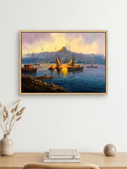Altın Yelkenler Yağlı Boya Tablosu Simurg Sanatevi