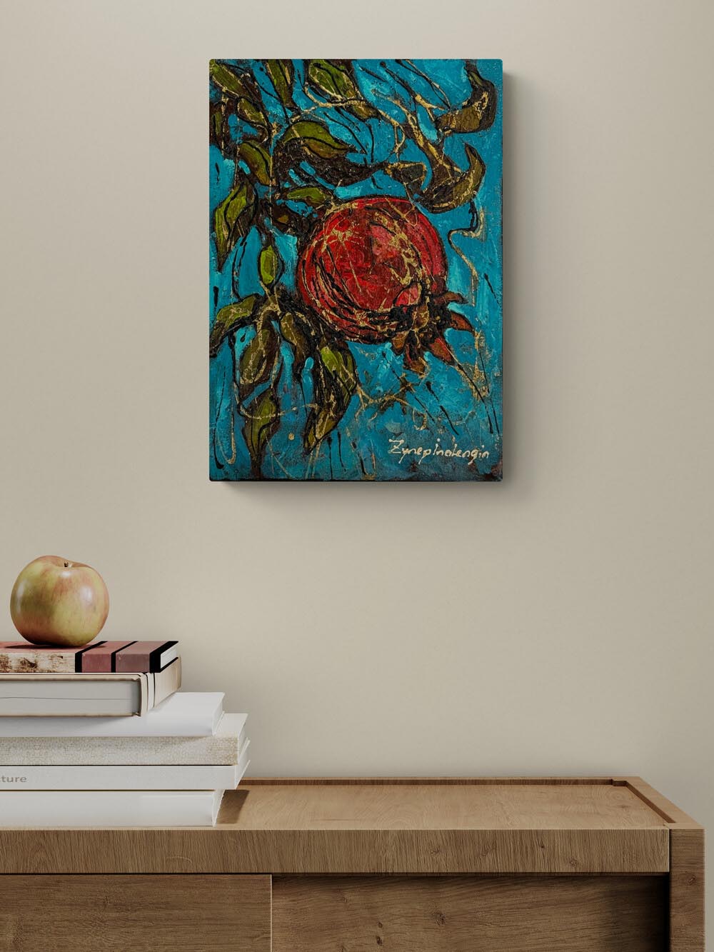 Dalda ki Tazelik Yağlı Boya Tablosu Simurg Sanatevi