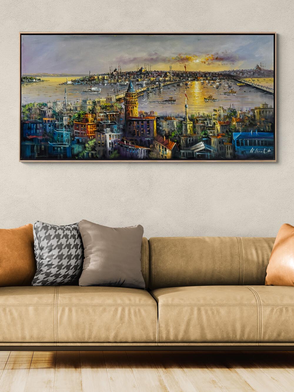 Boğazın Tanıkları Yağlı Boya Tablosu Simurg Sanatevi