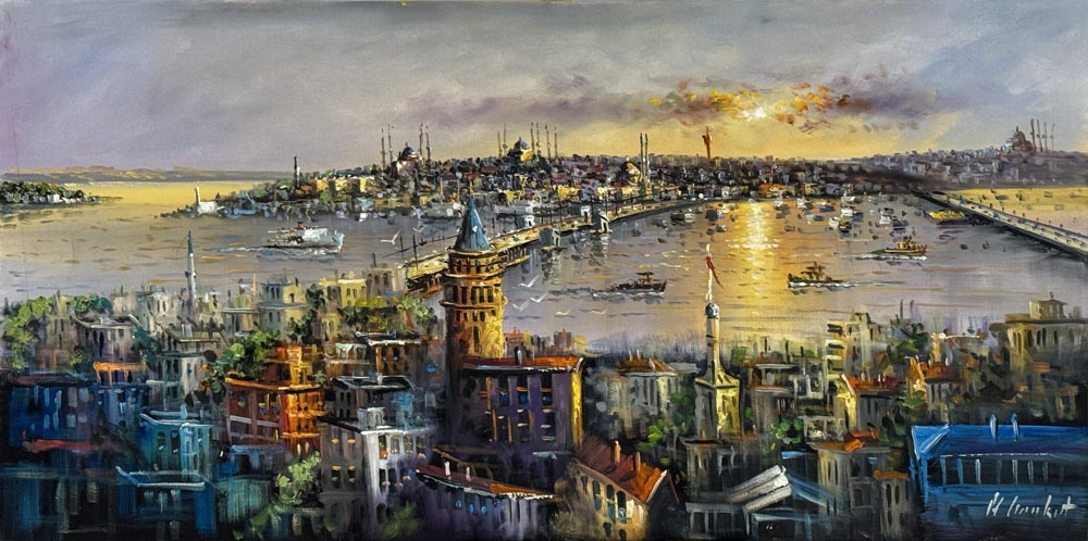 Boğazın Tanıkları Yağlı Boya Tablosu Simurg Sanatevi