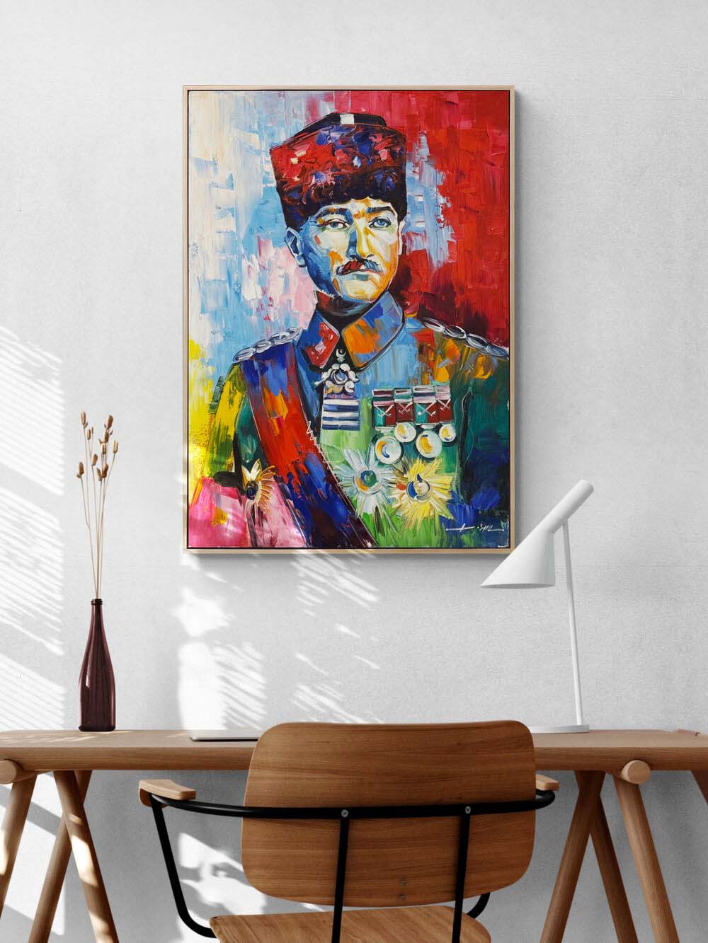 Mustafa Kemal ile Yüzyıl Yağlı Boya Tablosu