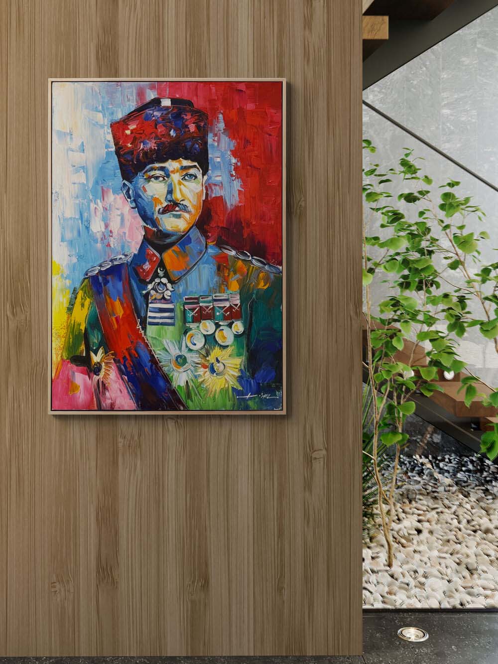 Mustafa Kemal ile Yüzyıl Yağlı Boya Tablosu