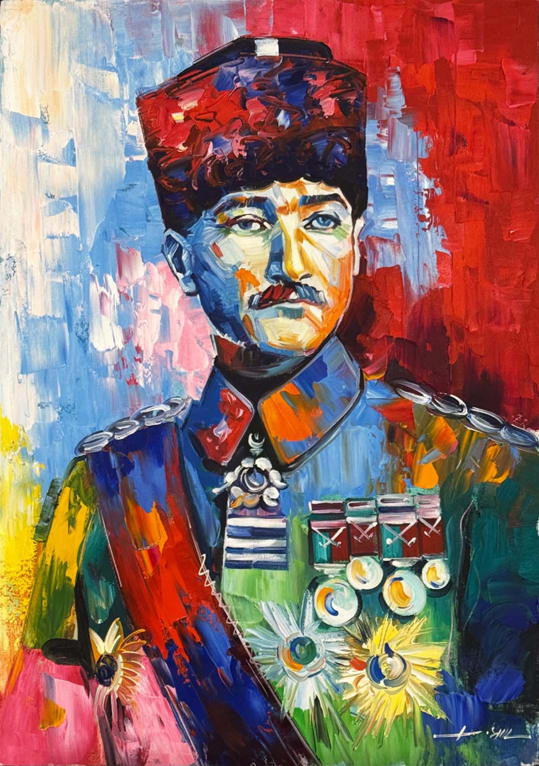 Mustafa Kemal ile Yüzyıl Yağlı Boya Tablosu