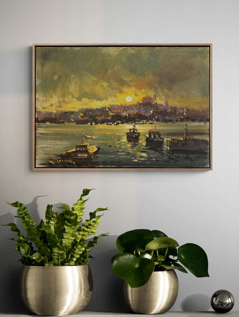 Yarımadanın Işıkları Yağlı Boya Tablosu Simurg Sanatevi