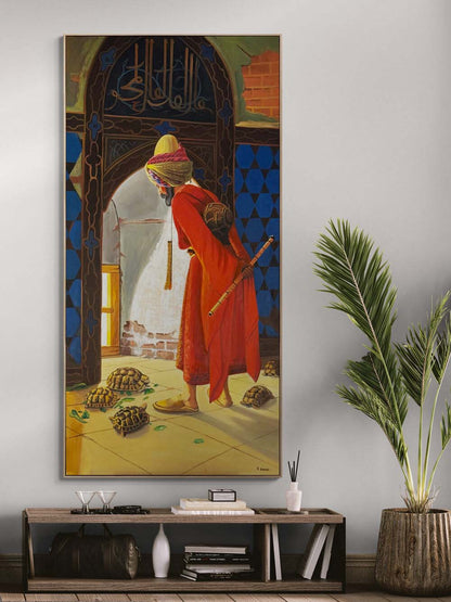 Sabrın Dervişi Yağlı Boya Tablosu