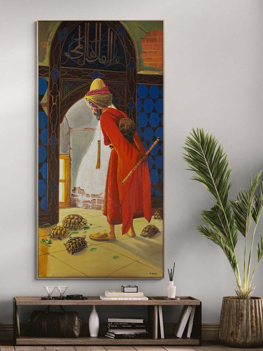 Sabrın Dervişi Yağlı Boya Tablosu