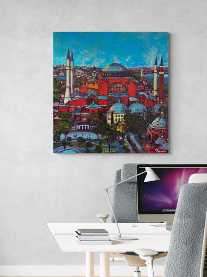 Ayasoyfa'nın Heybeti Yağlı Boya Tablosu Simurg Sanatevi