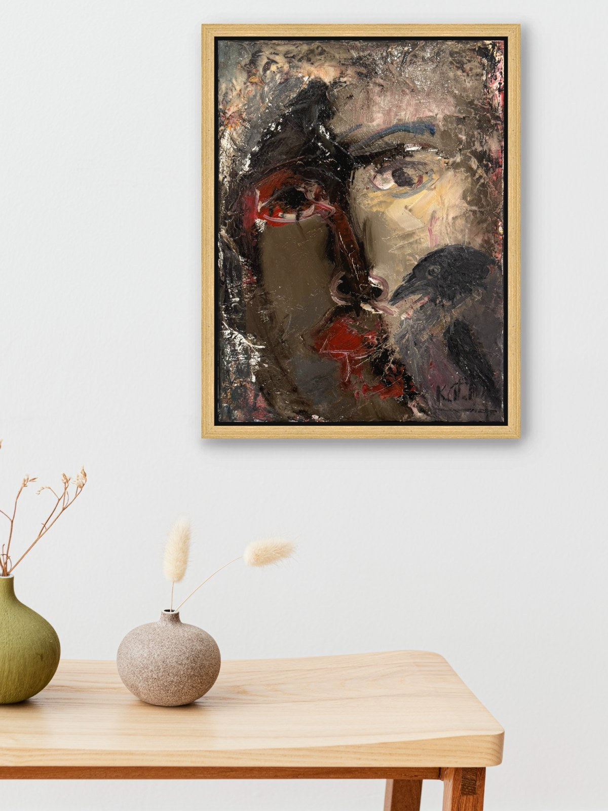 Solgun Yüzler Yağlı Boya Tablosu Simurg Sanatevi
