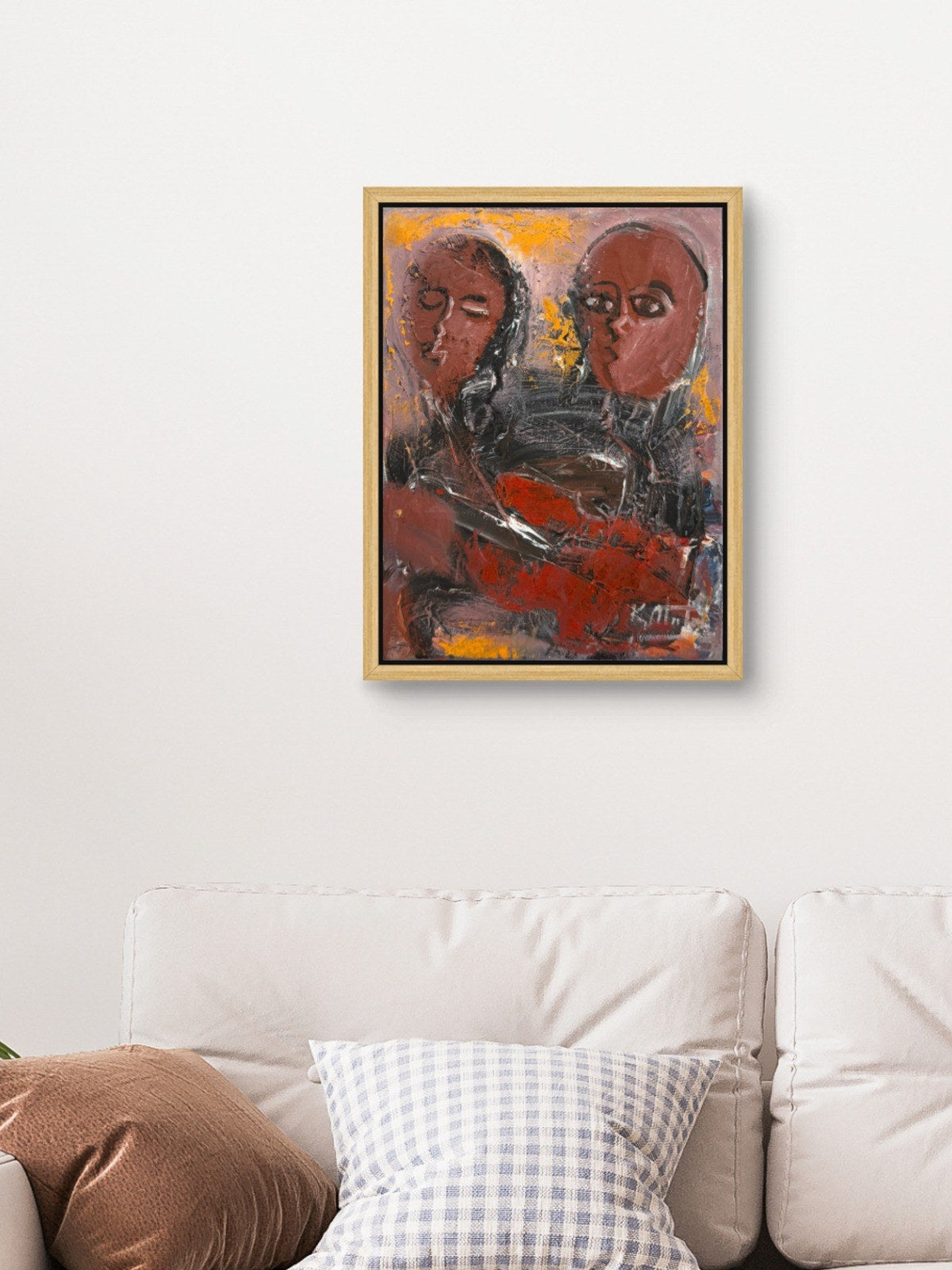 Soyut Bakışlar Yağlı Boya Tablosu Simurg Sanatevi