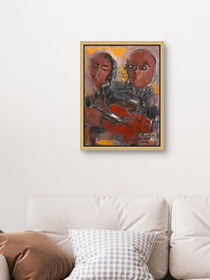 Soyut Bakışlar Yağlı Boya Tablosu Simurg Sanatevi
