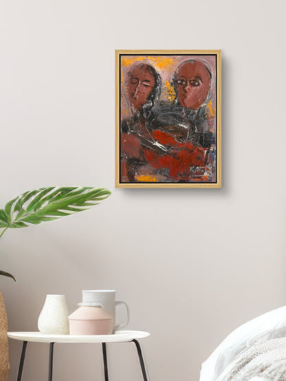 Soyut Bakışlar Yağlı Boya Tablosu Simurg Sanatevi