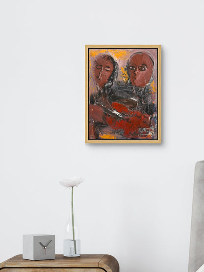 Soyut Bakışlar Yağlı Boya Tablosu Simurg Sanatevi