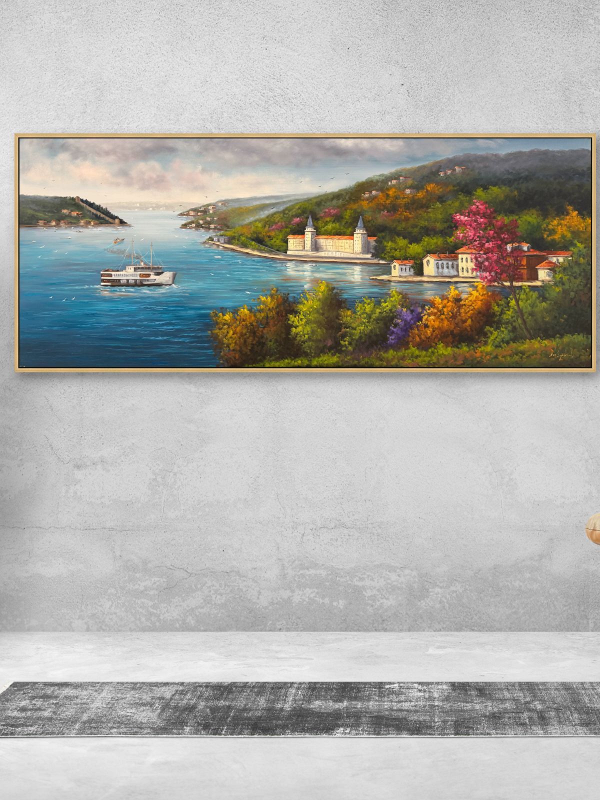 Boğazdan Kuleli'ye Yağlı Boya Tablosu Simurg Sanatevi