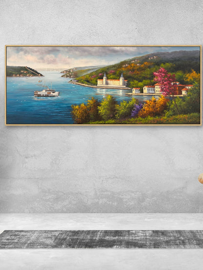 Boğazdan Kuleli'ye Yağlı Boya Tablosu Simurg Sanatevi