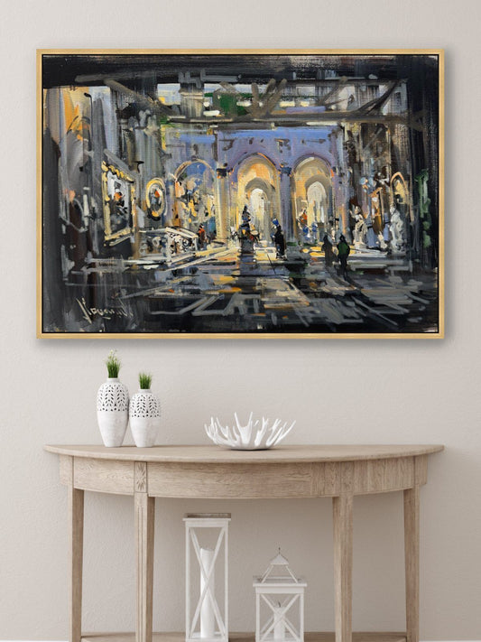 Müzede Bir Gece Yağlı Boya Tablosu Simurg Sanatevi