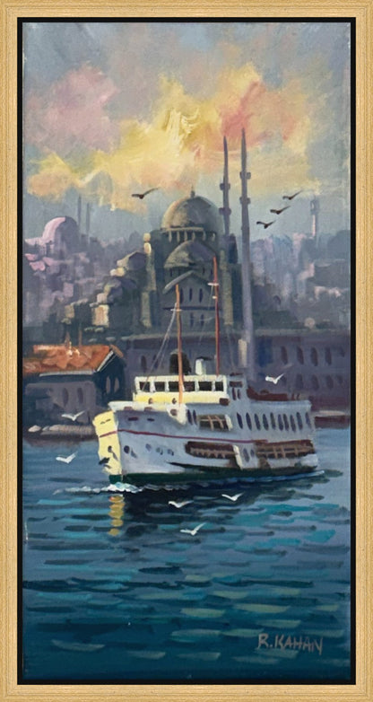 İstanbul Vapuru Yağlı Boya Tablosu Simurg Sanatevi