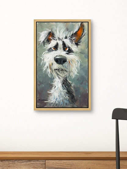 Üzgün Köpek Yağlı Boya Tablosu Simurg Sanatevi