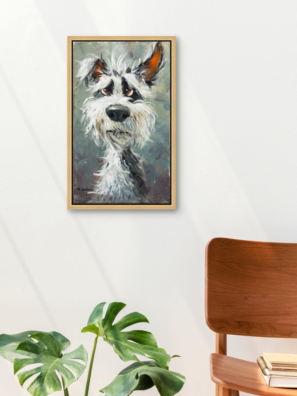 Üzgün Köpek Yağlı Boya Tablosu Simurg Sanatevi