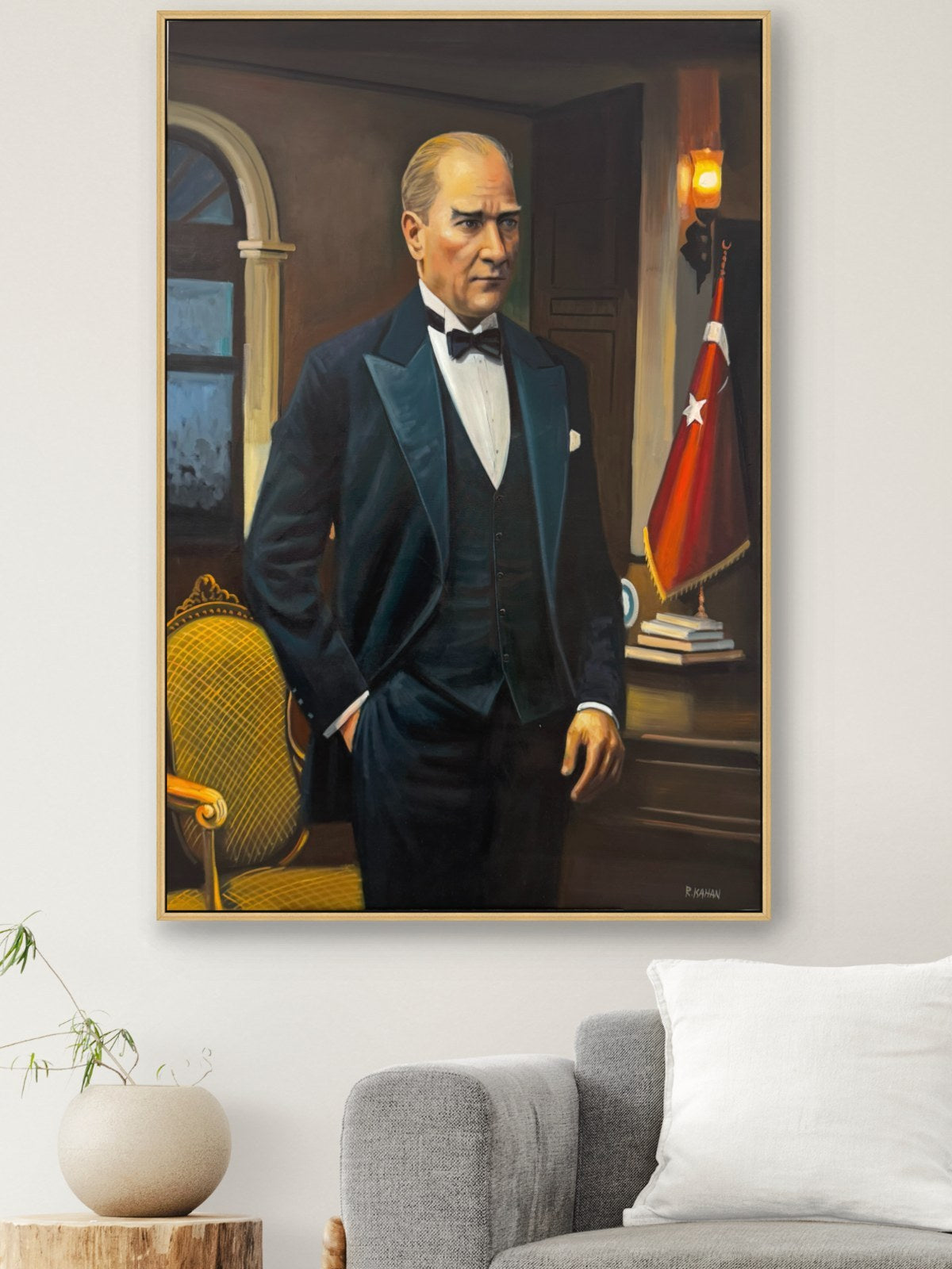 Gazi’nin Odası Yağlı Boya Tablosu Simurg Sanatevi