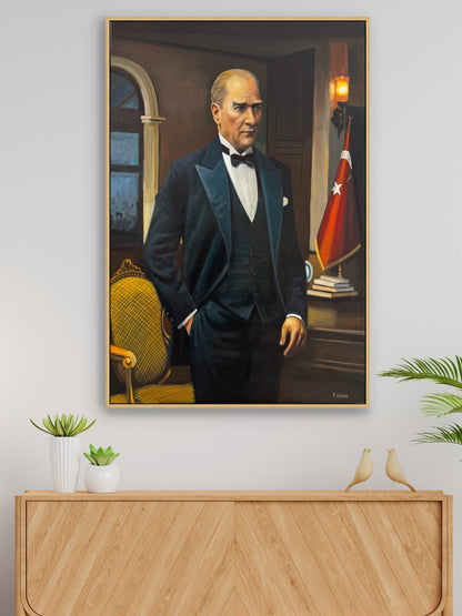 Gazi’nin Odası Yağlı Boya Tablosu Simurg Sanatevi