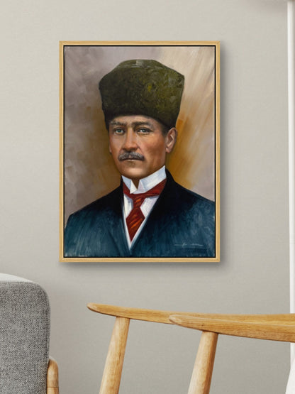 İstiklal Bakışı Yağlı Boya Tablosu Simurg Sanatevi