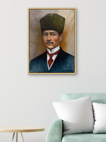 İstiklal Bakışı Yağlı Boya Tablosu Simurg Sanatevi