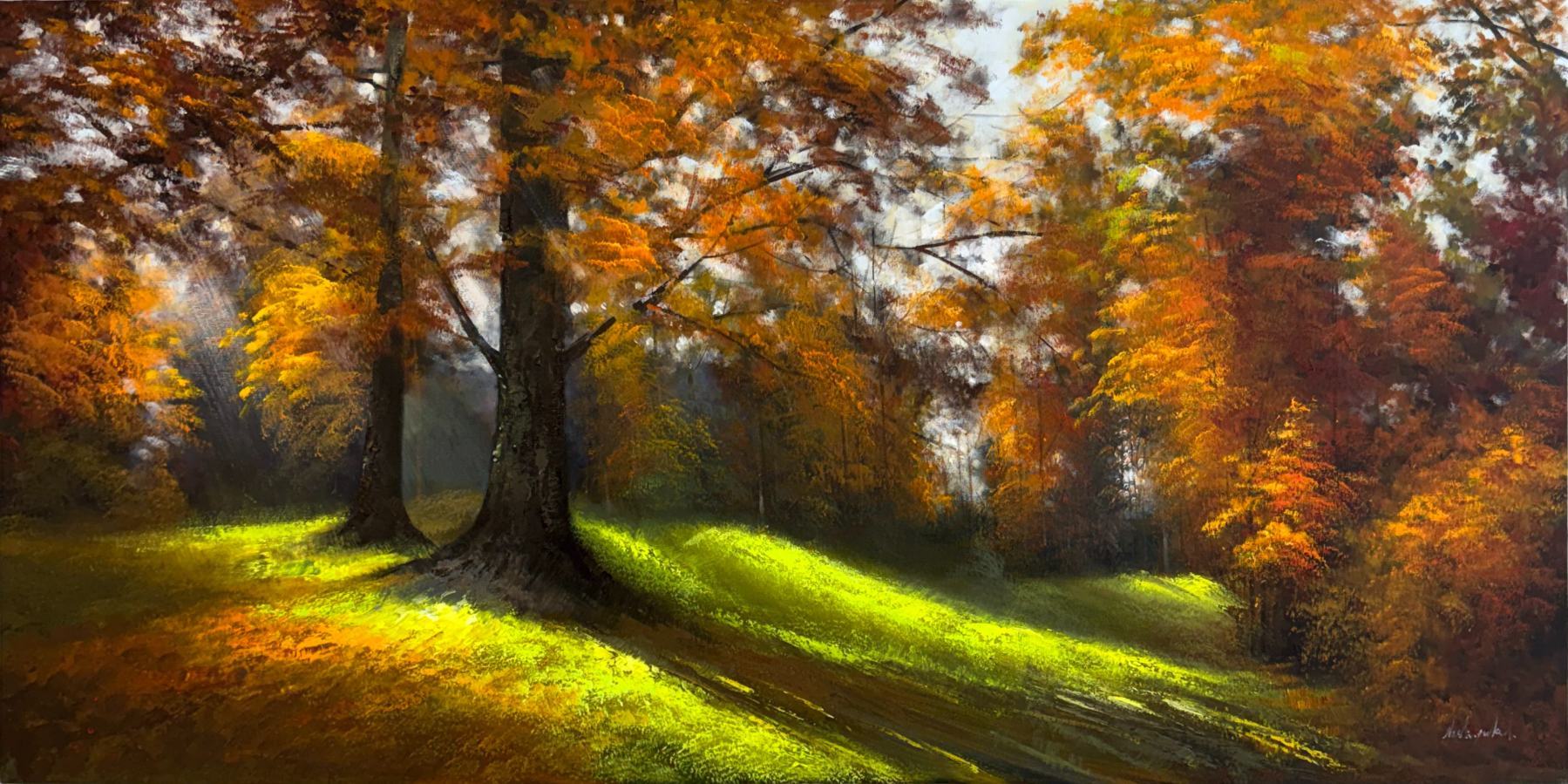 Sonbaharın Kalbi Yağlı Boya Tablosu Simurg Sanatevi