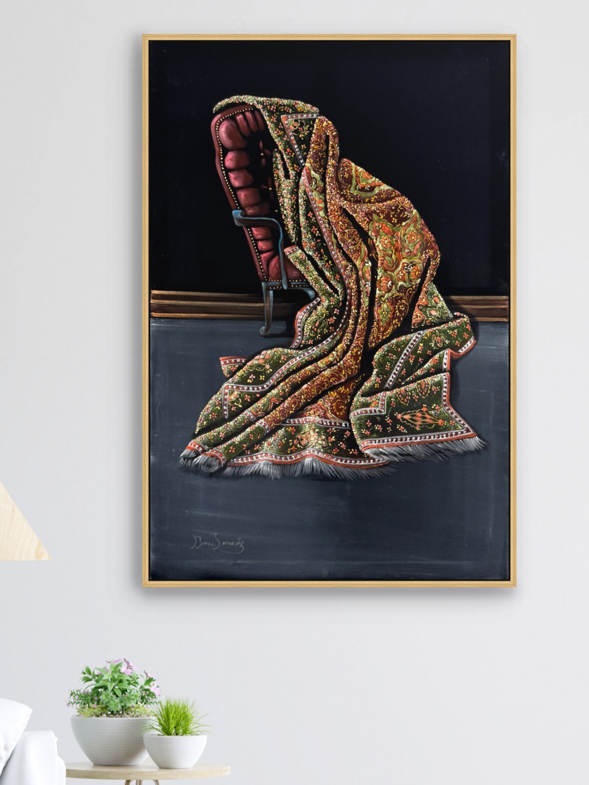 Desenlerin Uyumu Yağlı Boya Tablosu Simurg Sanatevi