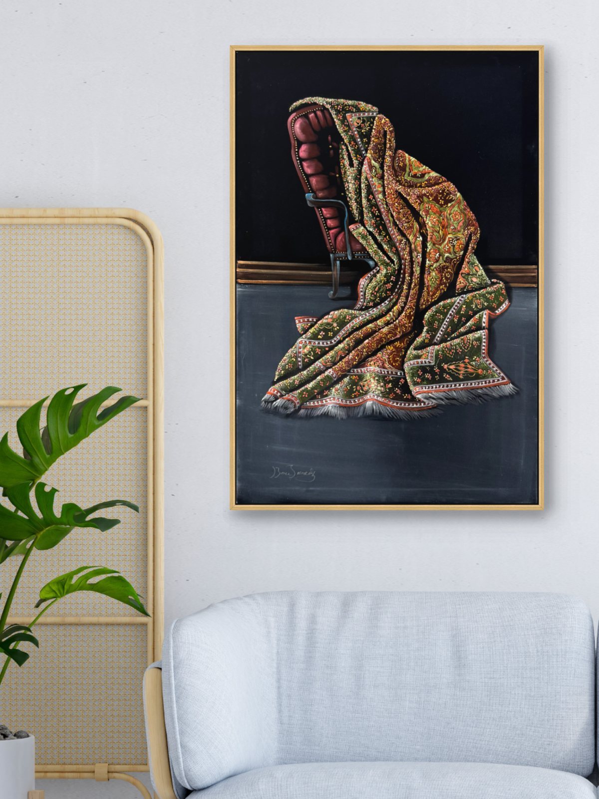 Desenlerin Uyumu Yağlı Boya Tablosu Simurg Sanatevi