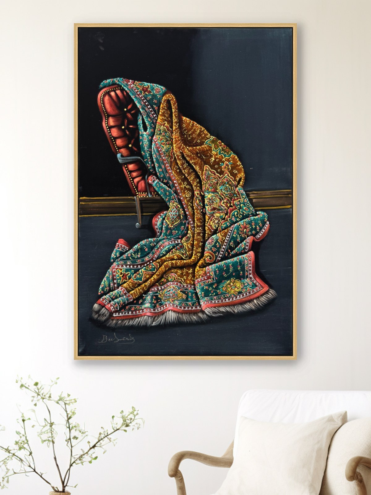 Zamanın İlmekleri Yağlı Boya Tablosu Simurg Sanatevi
